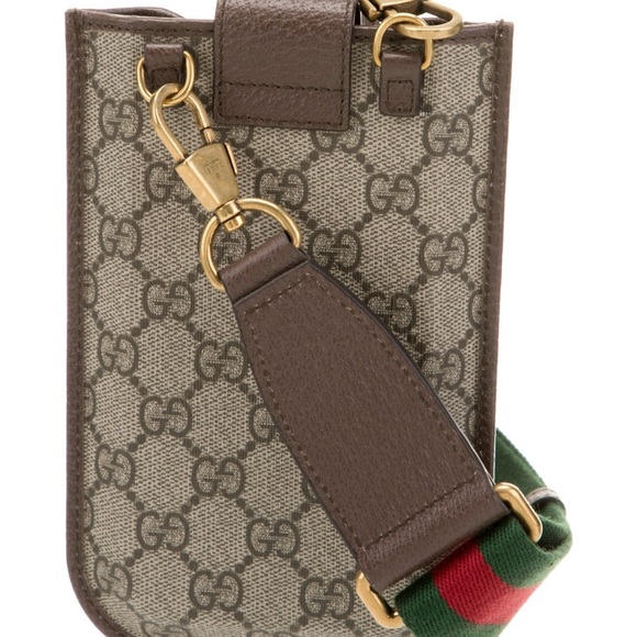 Gucci GG Supreme Ophidia Crossbody Phone Holder Messenger Bag Unisex NEW - Picture 10 of 14
